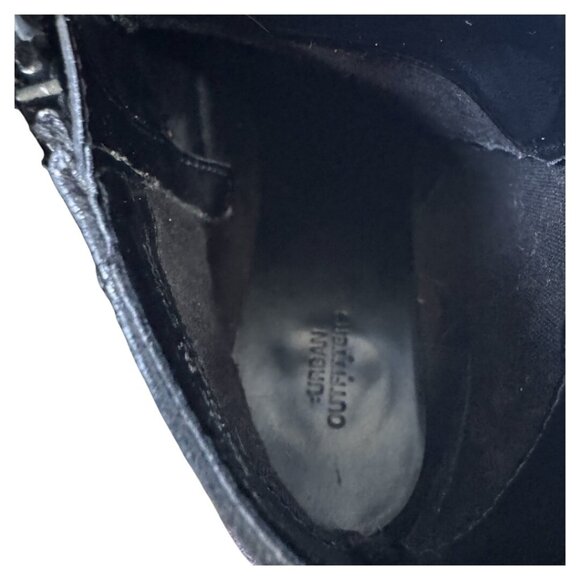 Urban Outfitters‎ Talia Black Leather Buckle Side Zip Ankle Bootie Womans Size 9 - Picture 8 of 8